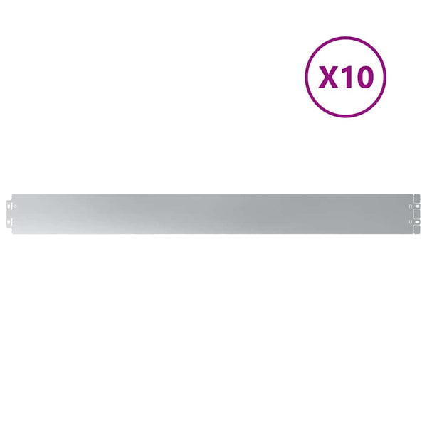 Verzinkte Rasenkanten, 10er Set