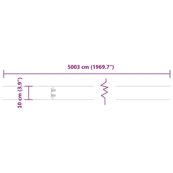 Olivgrüne Rasenkanten, 50 Stk., 103cm
