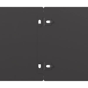 Schwarze Rasenkanten, 10er-Set, Stahl