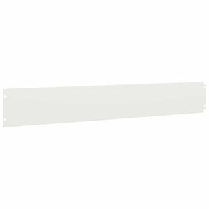 Weiße Rasenkanten aus Stahl, 10er-Set