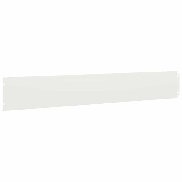 Weiße Rasenkanten aus Stahl, 10er-Set
