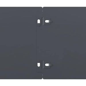 Rasenkanten Anthrazit, 10er Set, 15x103 cm