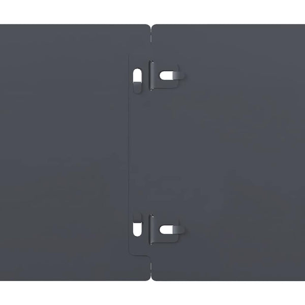 Rasenkanten Anthrazit, 10er Set, 15x103 cm