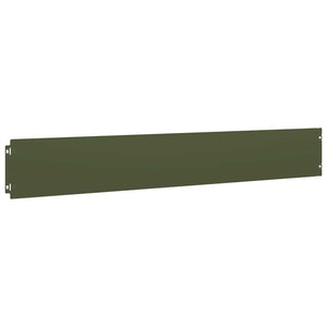 Olivgrüne Rasenkanten, 10er Set, 15x103cm