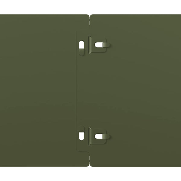 Olivgrüne Rasenkanten, 10er Set, 15x103cm