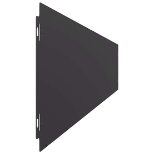 Rasenkanten Schwarz Stahl 15x103cm, 50 Stk.
