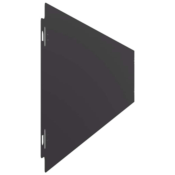 Rasenkanten Schwarz Stahl 15x103cm, 50 Stk.
