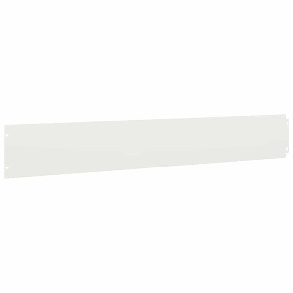 Weiße Rasenkanten Stahl 15x103cm, 50 Stk.