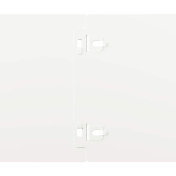Weiße Rasenkanten Stahl 15x103cm, 50 Stk.