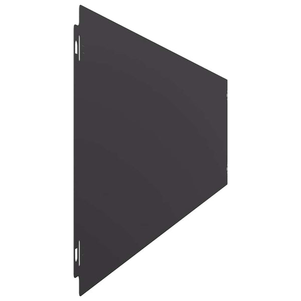 Rasenkanten Stahl Schwarz 10er Set 20x103cm