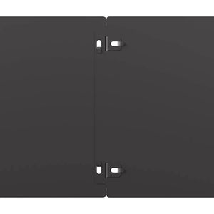 Rasenkanten Stahl Schwarz 10er Set 20x103cm