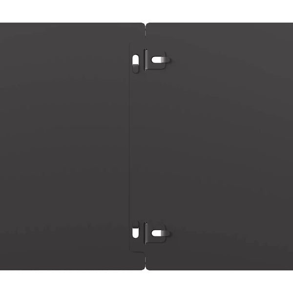 Rasenkanten Stahl Schwarz 10er Set 20x103cm