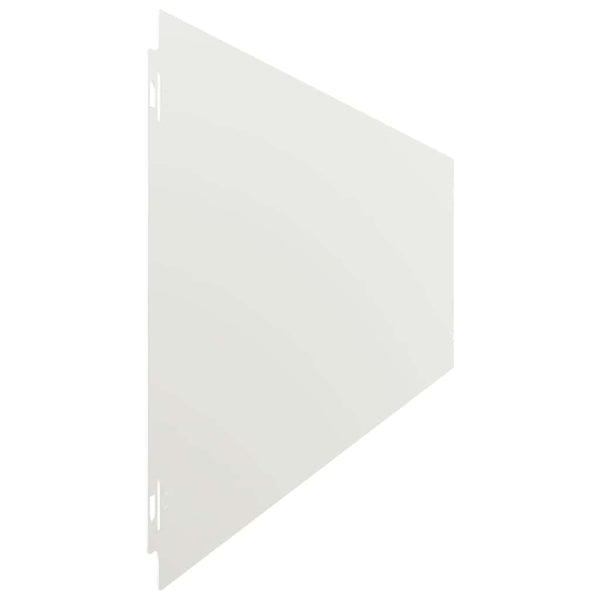 Weiße Rasenkanten Stahl 10er Set 20x103cm