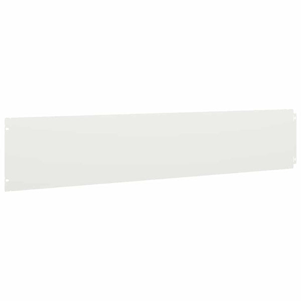 Weiße Rasenkanten Stahl 10er Set 20x103cm