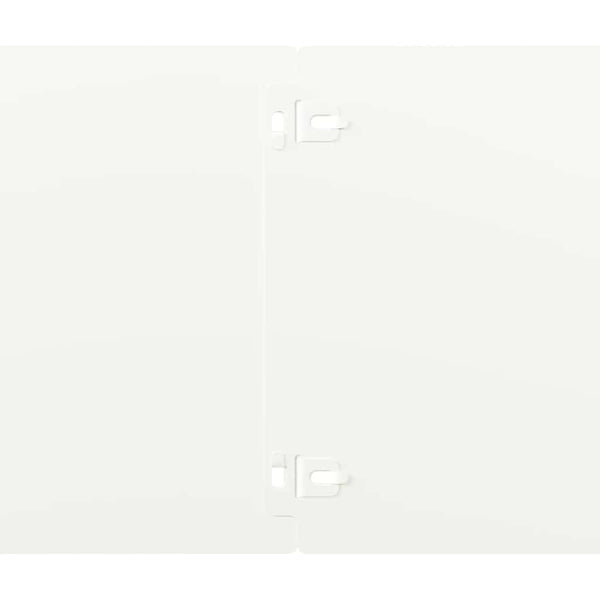 Weiße Rasenkanten Stahl 10er Set 20x103cm