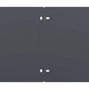 Anthrazit Rasenkanten Stahl, 10er Set, 103cm