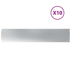 Verzinkte Rasenkanten, 10 Stk. - 103cm