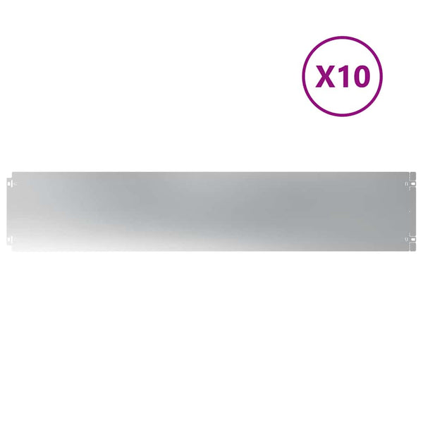 Verzinkte Rasenkanten, 10 Stk. - 103cm