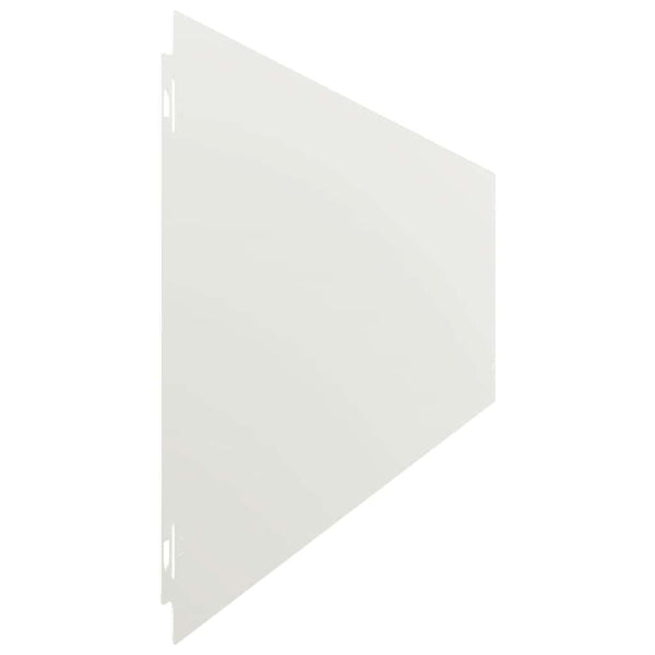 Weiße Rasenkanten Stahl 20x103cm, 30 Stk.
