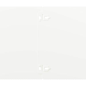 Weiße Rasenkanten Stahl 20x103cm, 30 Stk.