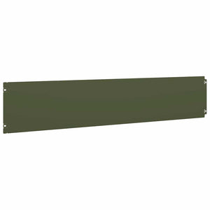 vidaXL Bordures de pelouse 30 pcs Vert olive 20x103 cm Acier laminé à froid