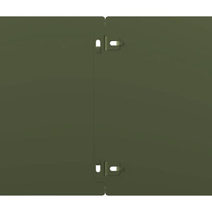 vidaXL Bordures de pelouse 30 pcs Vert olive 20x103 cm Acier laminé à froid