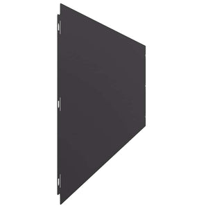 Rasenkanten Schwarz Stahl 10 Stk. 25x103 cm