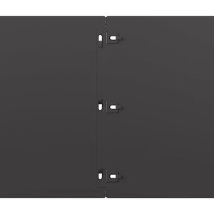 Rasenkanten Schwarz Stahl 10 Stk. 25x103 cm