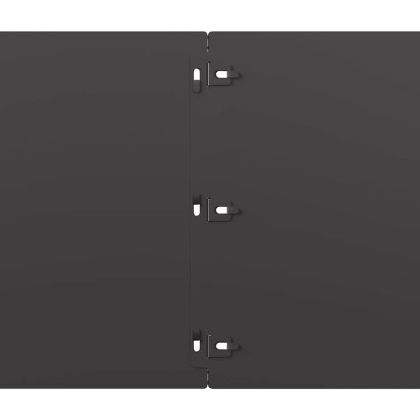 Rasenkanten Schwarz Stahl 10 Stk. 25x103 cm