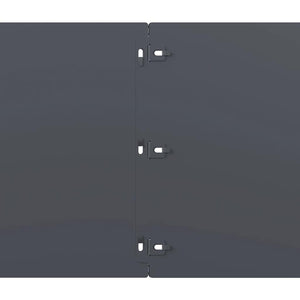 Anthrazit Rasenkanten Stahl 10er Set 25x103 cm