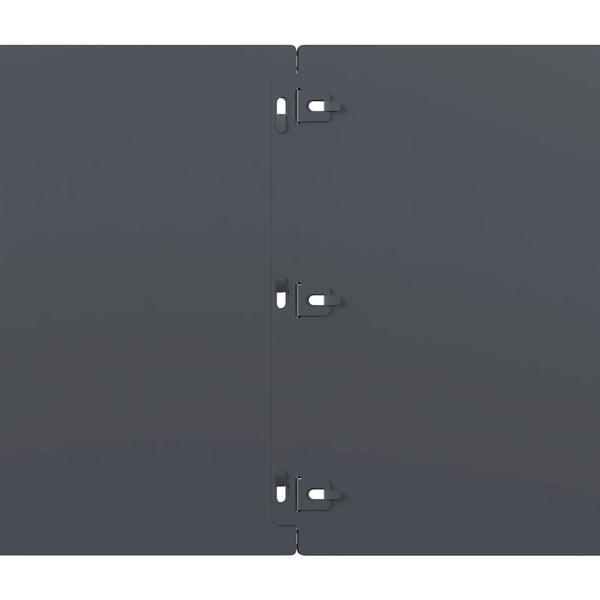 Anthrazit Rasenkanten Stahl 10er Set 25x103 cm