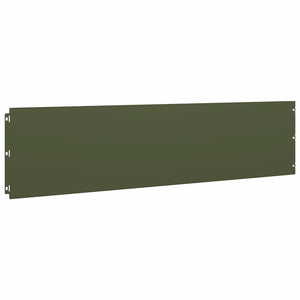 Olivgrüne Rasenkanten, 10er Set, 25x103 cm