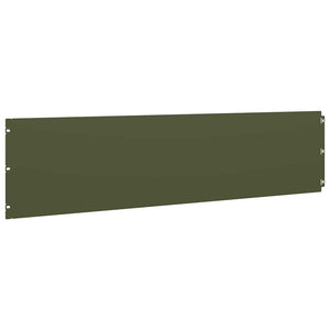 Olivgrüne Rasenkanten, 10er Set, 25x103 cm
