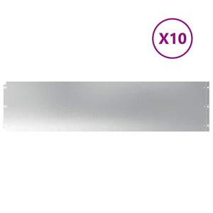Verzinkte Rasenkanten 10er Set, 25x103 cm