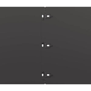 Rasenkanten Schwarz Stahl 20 Stk. 25x103cm