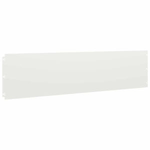 Weiße Rasenkanten Stahl 20 Stk. 25x103 cm