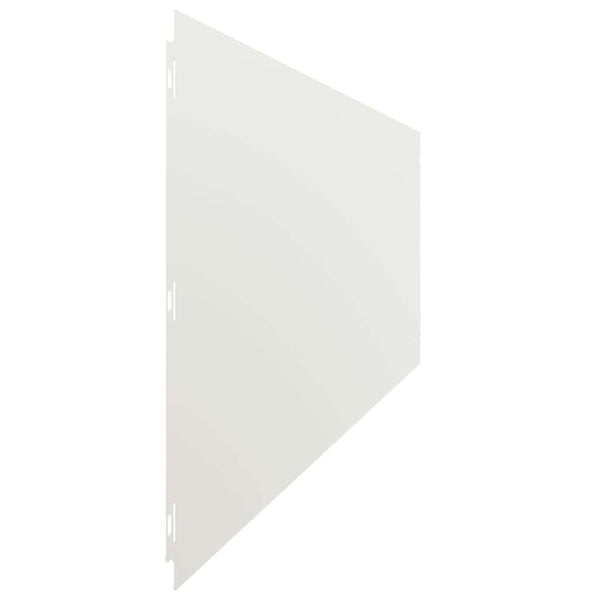 Weiße Rasenkanten Stahl 20 Stk. 25x103 cm