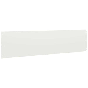 Weiße Rasenkanten Stahl 20 Stk. 25x103 cm