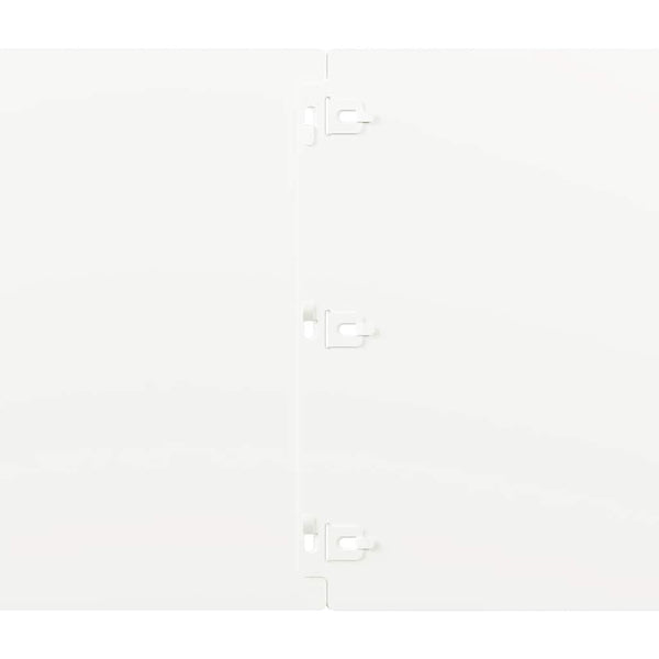 Weiße Rasenkanten Stahl 20 Stk. 25x103 cm
