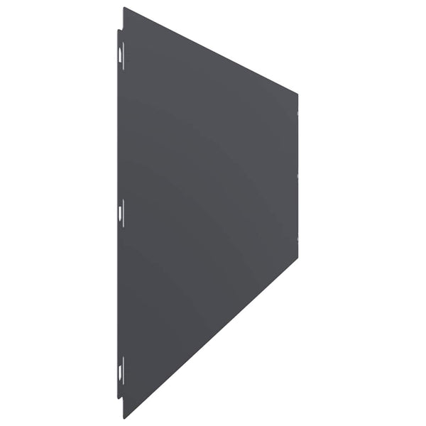 Anthrazit Rasenkanten Stahl 20 Stk. 25x103 cm