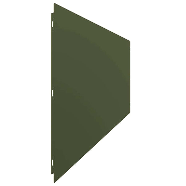Olivgrüne Rasenkanten, 20 Stk., 25x103 cm