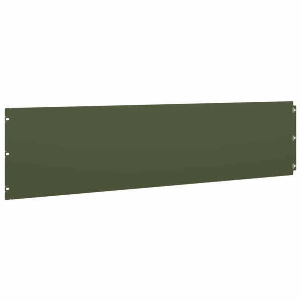 Olivgrüne Rasenkanten, 20 Stk., 25x103 cm