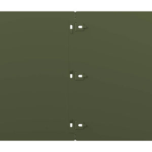 Olivgrüne Rasenkanten, 20 Stk., 25x103 cm