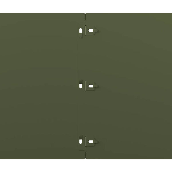 Olivgrüne Rasenkanten, 20 Stk., 25x103 cm
