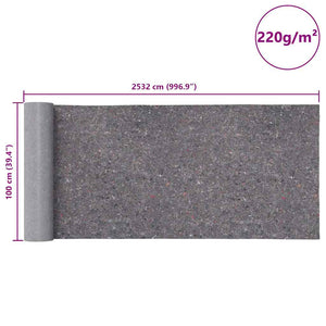 Rutschfeste Malervliese 2er Set, 50 m² Grau