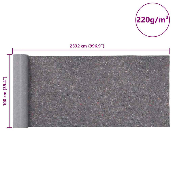 Rutschfeste Malervliese 2er Set, 50 m² Grau