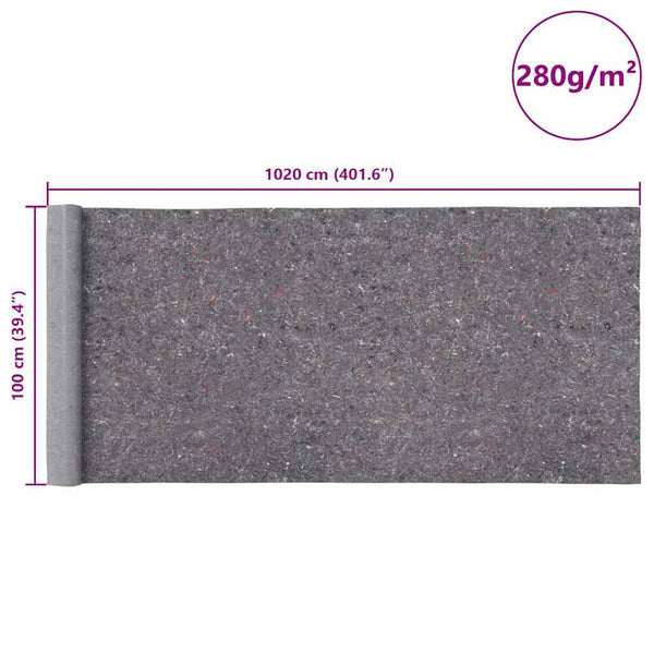 Rutschfeste Malervliese Grau, 2x10m