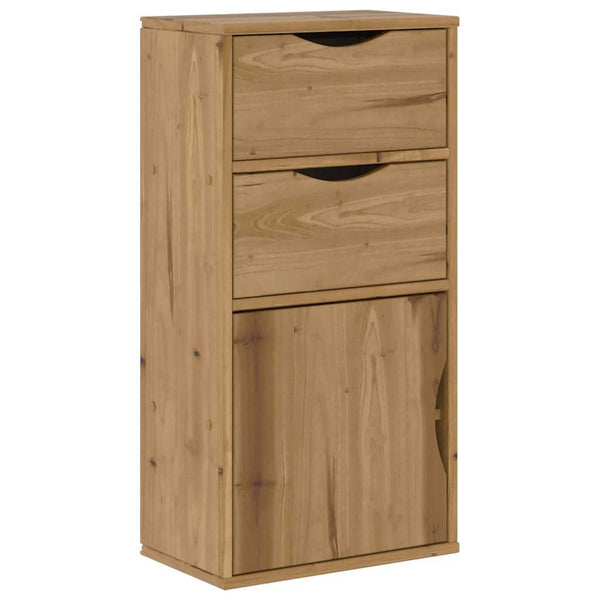 Beistellschrank Kiefer Massivholz 40x24x79 cm