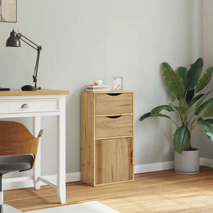 Beistellschrank Kiefer Massivholz 40x24x79 cm