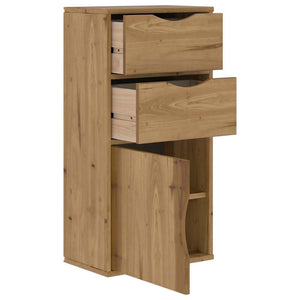 Beistellschrank Kiefer Massivholz 40x24x79 cm